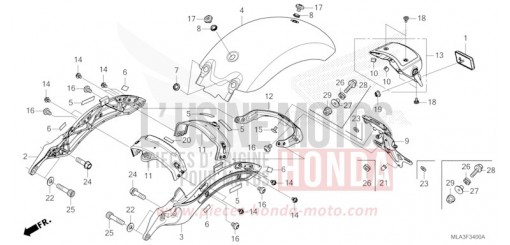REAR FENDER CMX1100A2P de 2023